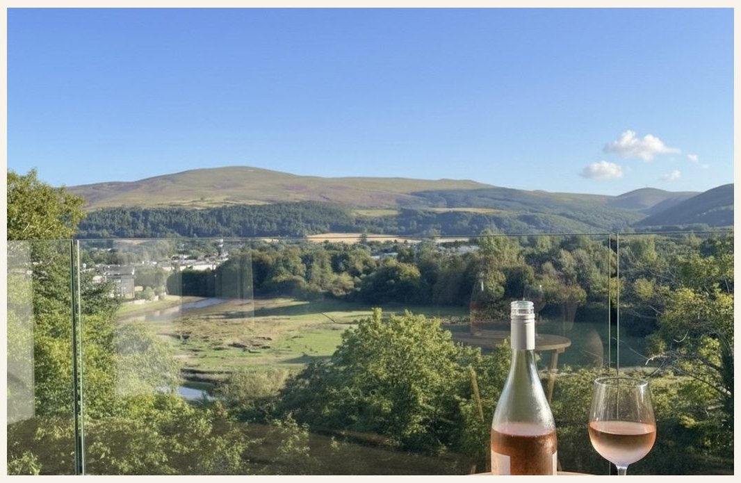 An evening on the balcony — actual view from site